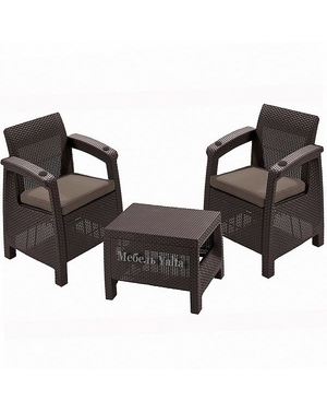 Садовая мебель венги Ялта Balcony Set на 2 персоны